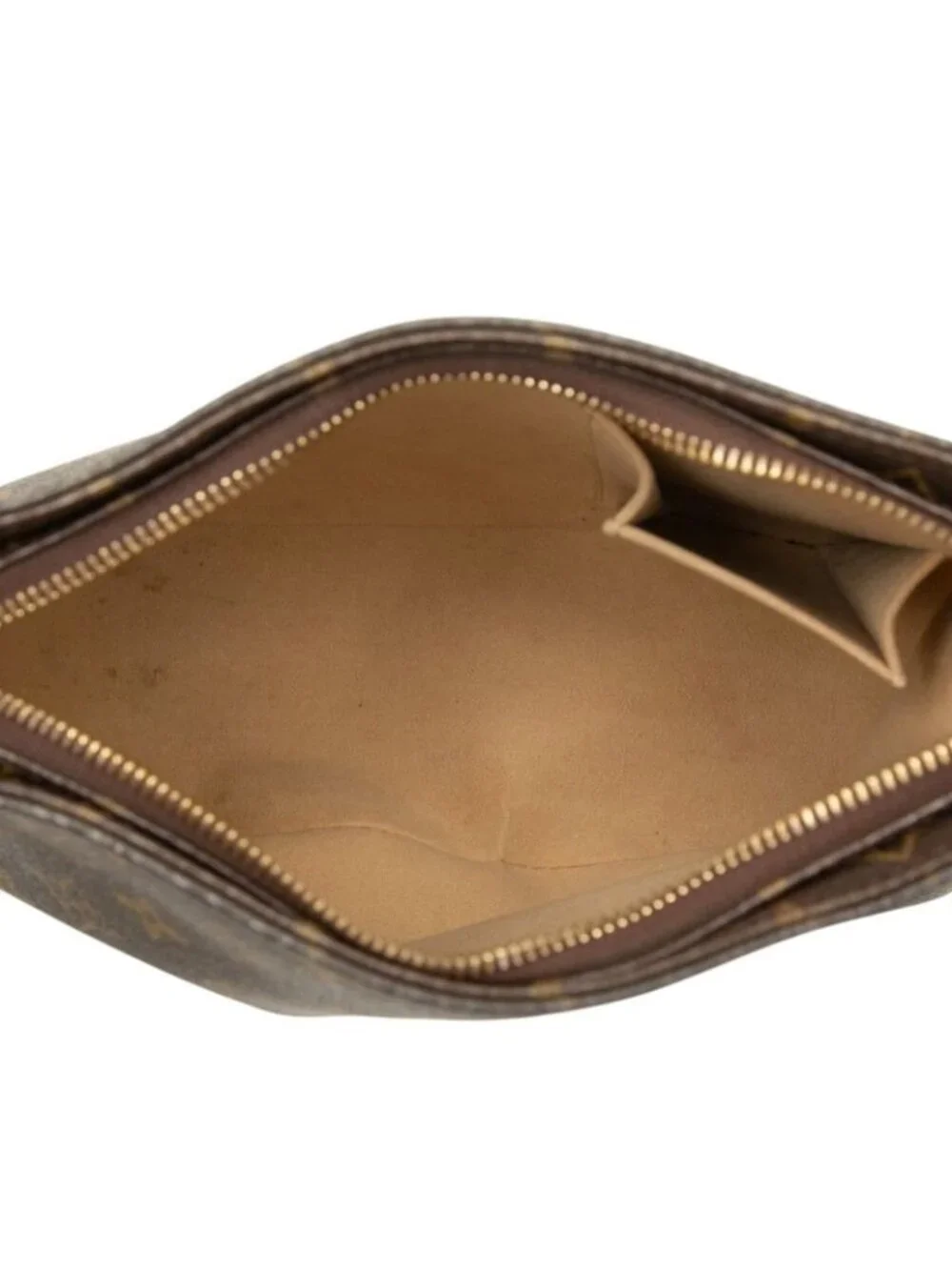 Louis Vuitton Monogram Looping MM Shoulder Bag Brown Leather